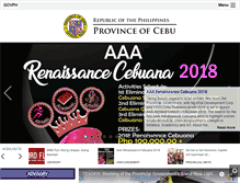 Tablet Screenshot of cebu.gov.ph